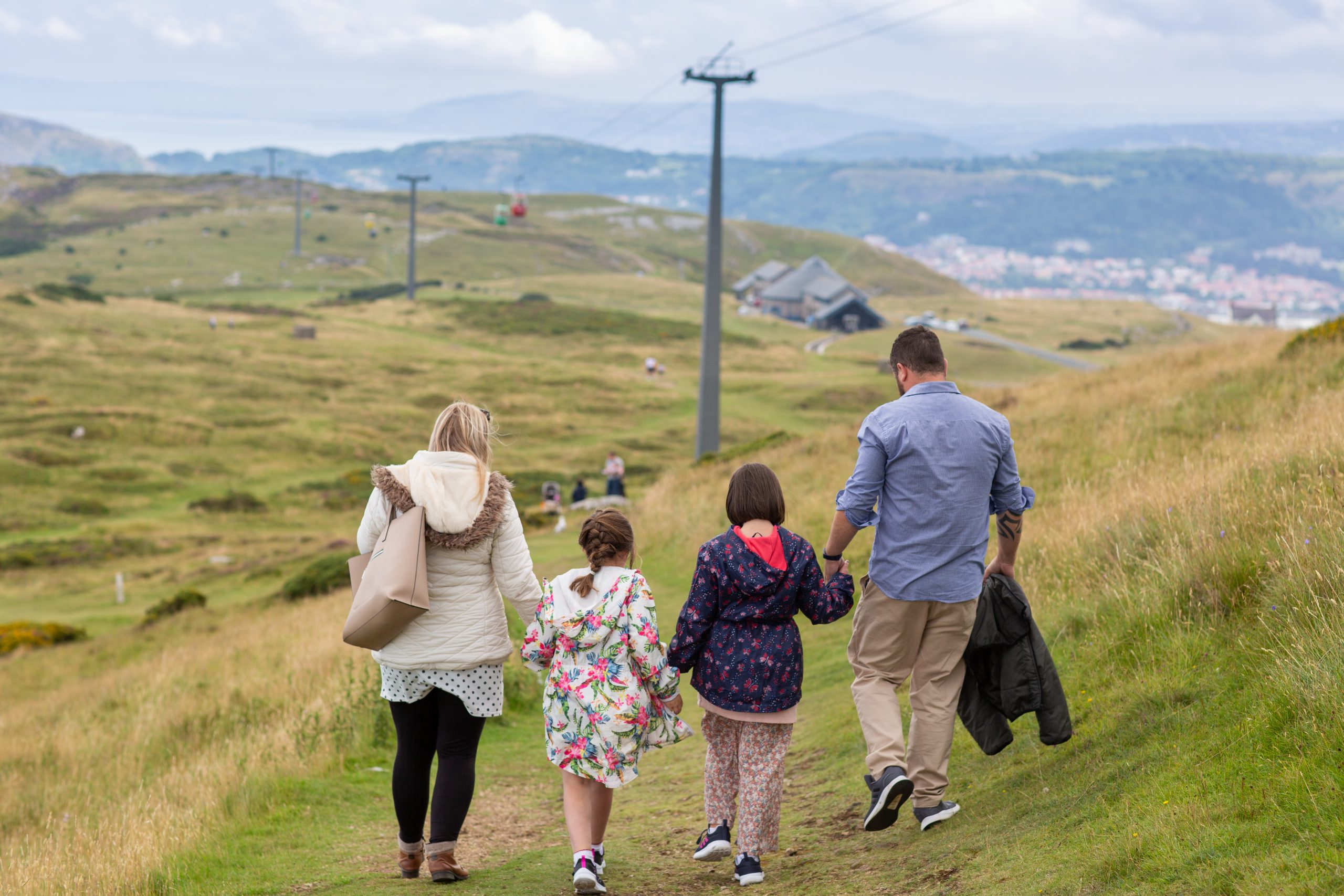 Family in the mountain